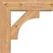 Ekena Millwork Westlake Block Smooth Bracket w/ Offset Brace, Western Red Cedar, 5 1/2"W x 18"D x 18"H BKT0604X18X18WTL05SWR - alternate 2